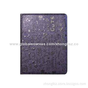 Fashionable Emboss Style PU Leather Case for iPad